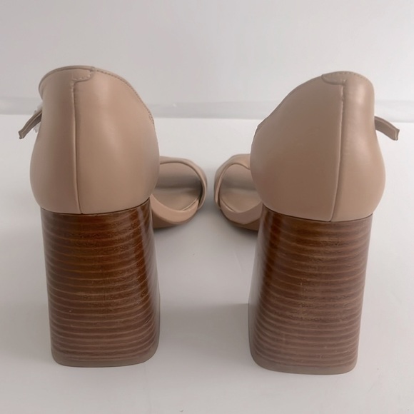 Jeffrey Campbell Women's Pop-Star High Block Heel Sandals Nude Size 10 NWT - Picture 6 of 7